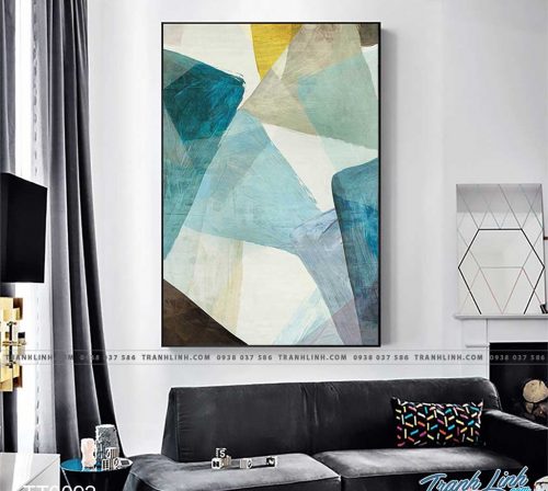 Bo tranh Canvas treo tuong trang tri phong khach truu tuong TT0092