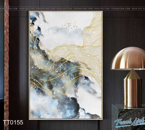 Bo tranh Canvas treo tuong trang tri phong khach truu tuong TT0155
