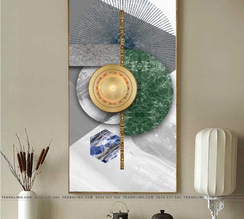 Bo tranh Canvas treo tuong trang tri phong khach truu tuong TT0168