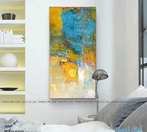 Bo tranh Canvas treo tuong trang tri phong khach truu tuong TT0190