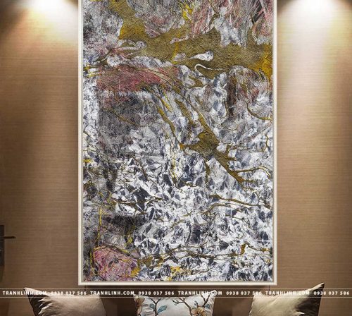 Bo tranh Canvas treo tuong trang tri phong khach truu tuong TT0195