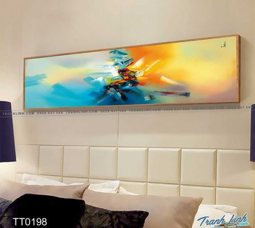 Bo tranh Canvas treo tuong trang tri phong khach truu tuong TT0198
