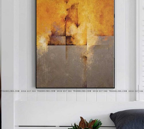 Bo tranh Canvas treo tuong trang tri phong khach truu tuong TT0221