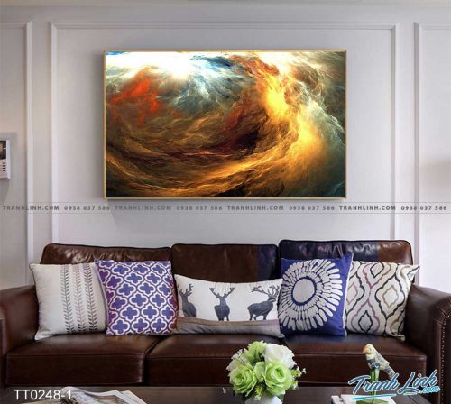 Bo tranh Canvas treo tuong trang tri phong khach truu tuong TT0248 2