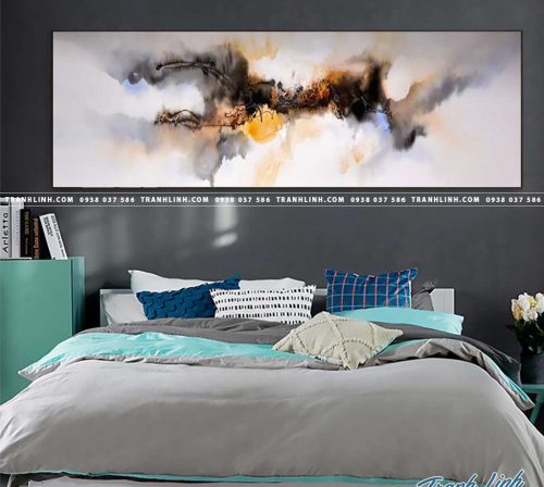 Bo tranh Canvas treo tuong trang tri phong khach truu tuong TT0305