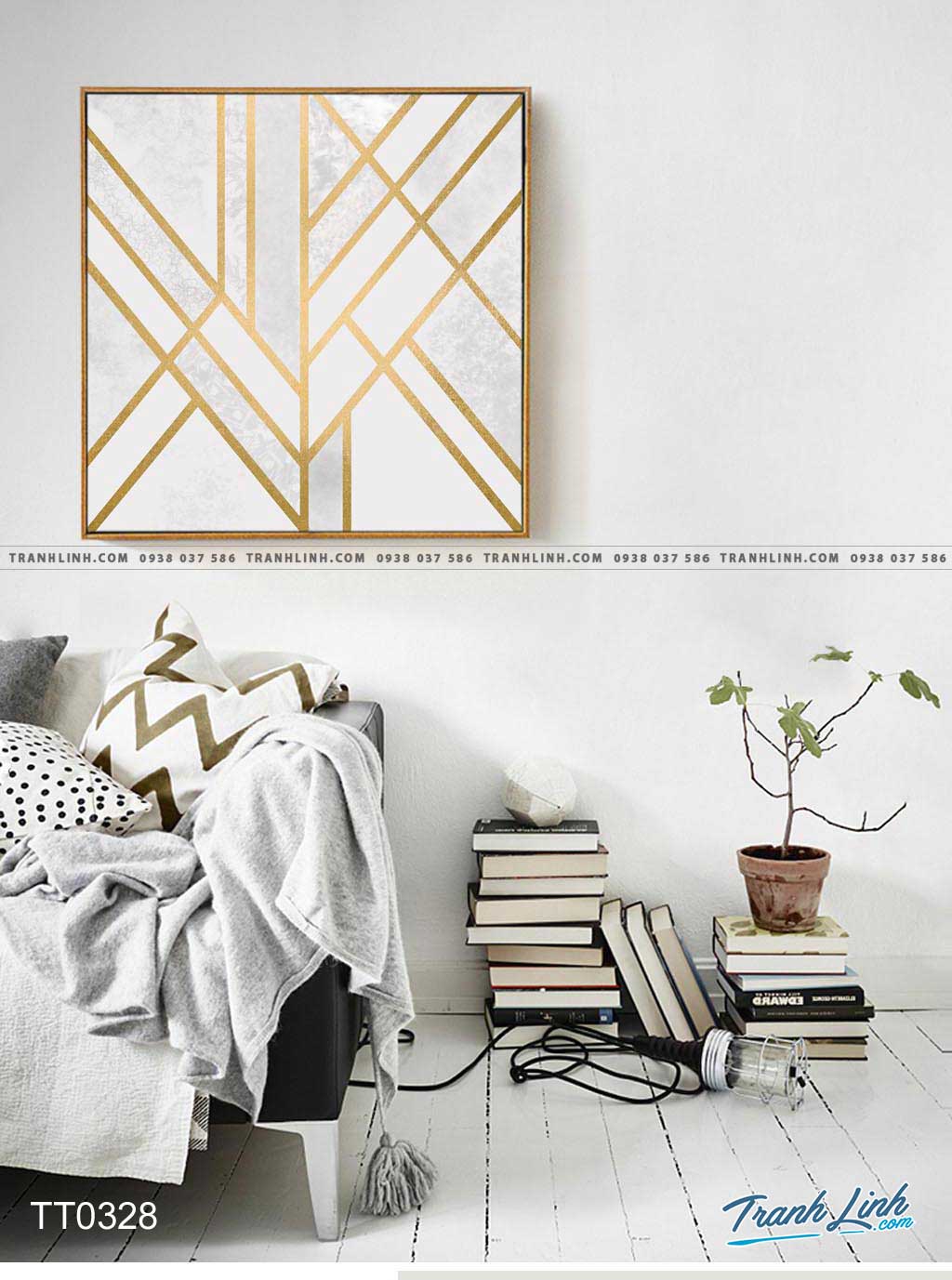 Bo tranh Canvas treo tuong trang tri phong khach truu tuong TT0328