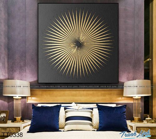 Bo tranh Canvas treo tuong trang tri phong khach truu tuong TT0338