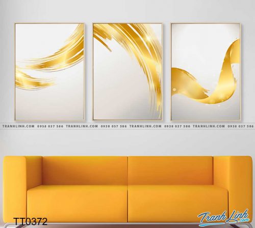 Bo tranh Canvas treo tuong trang tri phong khach truu tuong TT0372