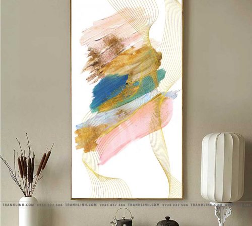 Bo tranh Canvas treo tuong trang tri phong khach truu tuong TT0507