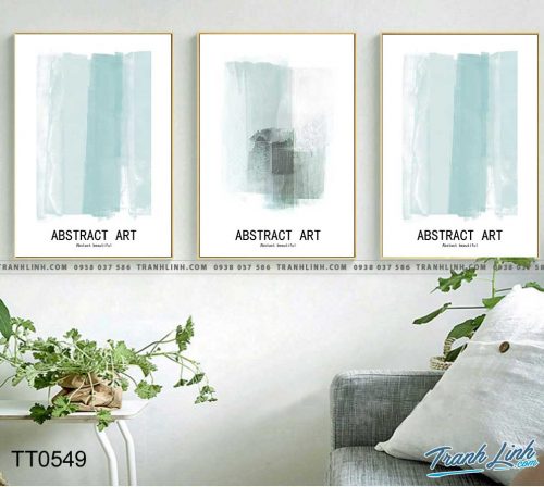 Bo tranh Canvas treo tuong trang tri phong khach truu tuong TT0549