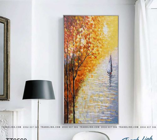 Bo tranh Canvas treo tuong trang tri phong khach truu tuong TT0560