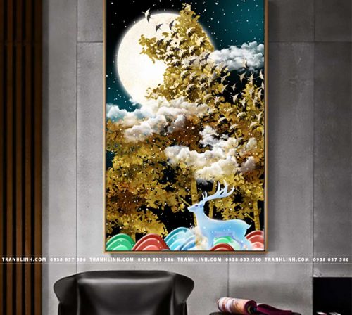 Bo tranh Canvas treo tuong trang tri phong khach truu tuong TT0665