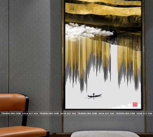 Bo tranh Canvas treo tuong trang tri phong khach truu tuong TT0668