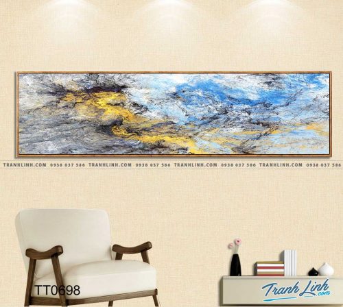 Bo tranh Canvas treo tuong trang tri phong khach truu tuong TT0698