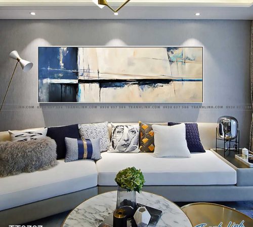Bo tranh Canvas treo tuong trang tri phong khach truu tuong TT0707