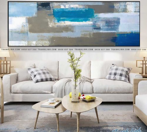 Bo tranh Canvas treo tuong trang tri phong khach truu tuong TT0711