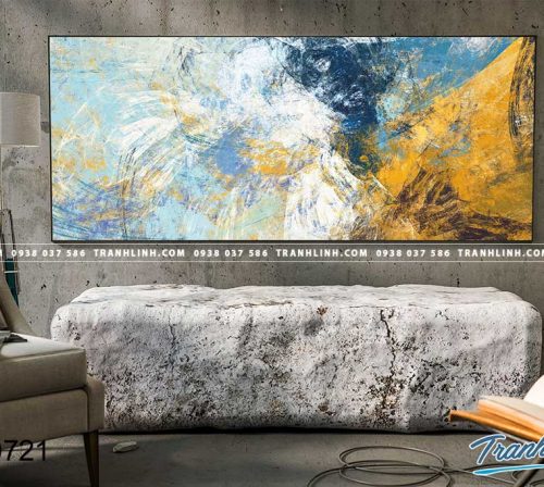 Bo tranh Canvas treo tuong trang tri phong khach truu tuong TT0721