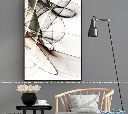 Bo tranh Canvas treo tuong trang tri phong khach truu tuong TT0756