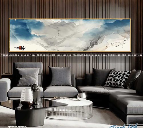 Bo tranh Canvas treo tuong trang tri phong khach truu tuong TT0773