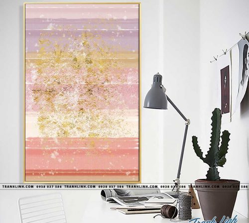 Bo tranh Canvas treo tuong trang tri phong khach truu tuong TT0881
