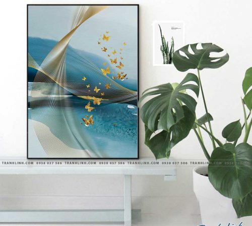 Bo tranh Canvas treo tuong trang tri phong khach truu tuong TT0924