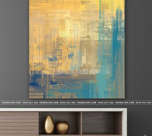 Bo tranh Canvas treo tuong trang tri phong khach truu tuong TT1013