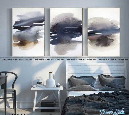 Bo tranh Canvas treo tuong trang tri phong khach truu tuong TT1139