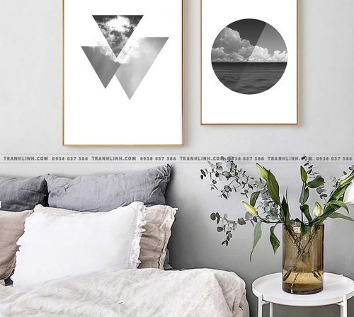 Bo tranh Canvas treo tuong trang tri phong khach truu tuong TT1173