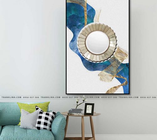 Bo tranh Canvas treo tuong trang tri phong khach truu tuong TT1325