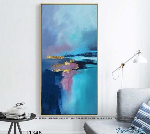 Bo tranh Canvas treo tuong trang tri phong khach truu tuong TT1348