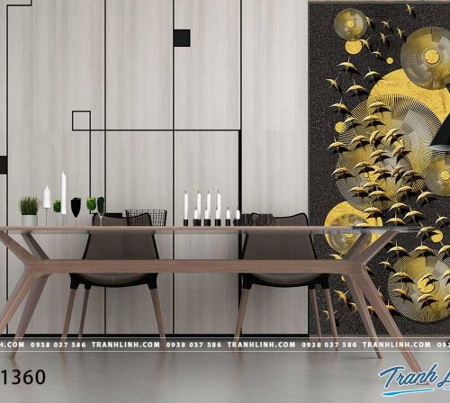 Bo tranh Canvas treo tuong trang tri phong khach truu tuong TT1360
