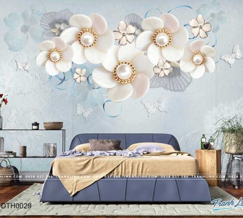 tranh dan tuong hoa dth0029