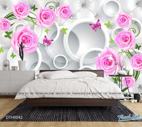 tranh dan tuong hoa dth0042