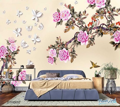 tranh dan tuong hoa dth0057