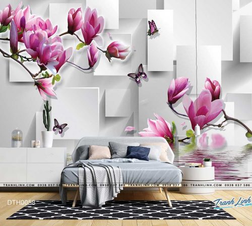 tranh dan tuong hoa dth0058