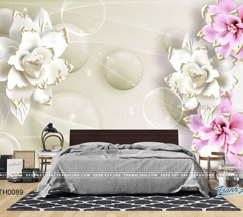 tranh dan tuong hoa dth0089