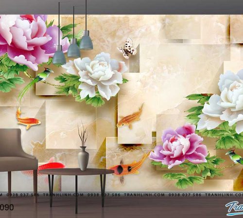 tranh dan tuong hoa dth0090