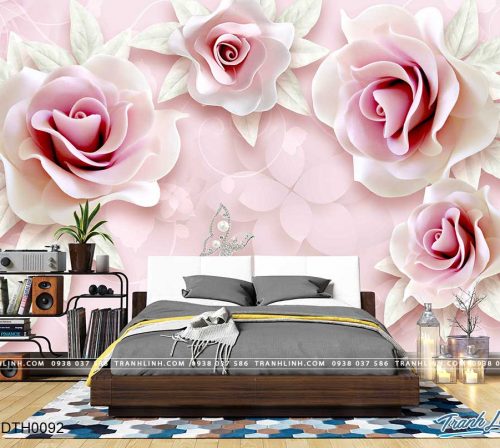 tranh dan tuong hoa dth0092