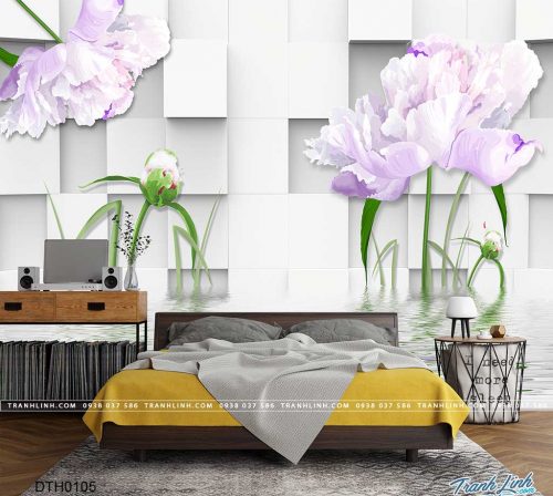 tranh dan tuong hoa dth0105