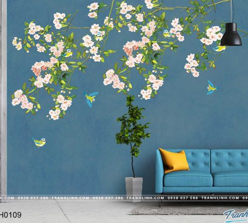 tranh dan tuong hoa dth0109