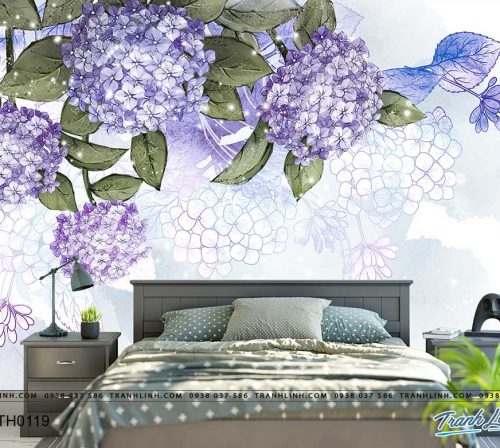 tranh dan tuong hoa dth0119