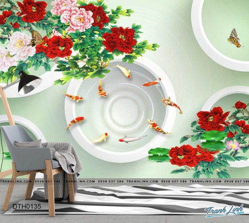 tranh dan tuong hoa dth0135