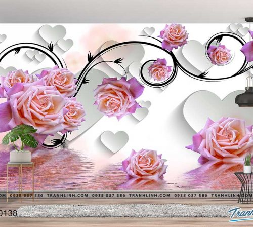 tranh dan tuong hoa dth0138