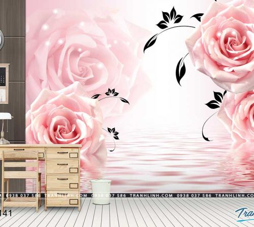 tranh dan tuong hoa dth0141