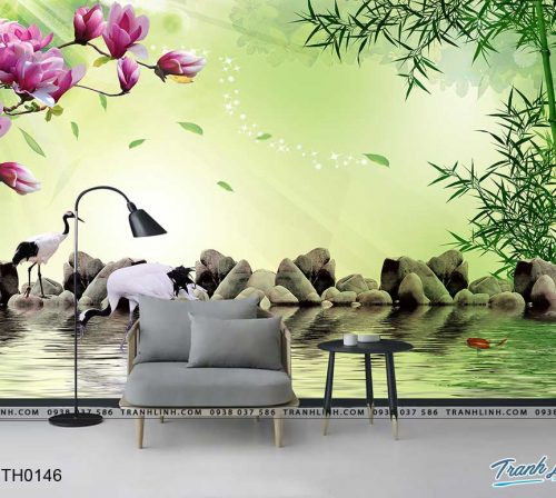 tranh dan tuong hoa dth0146