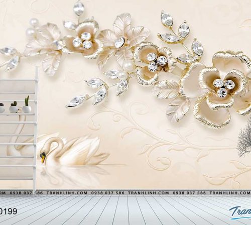 tranh dan tuong hoa dth0199