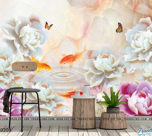 tranh dan tuong hoa dth0203