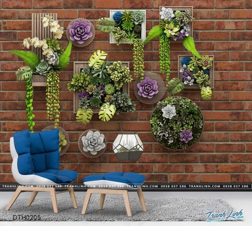 tranh dan tuong hoa dth0205