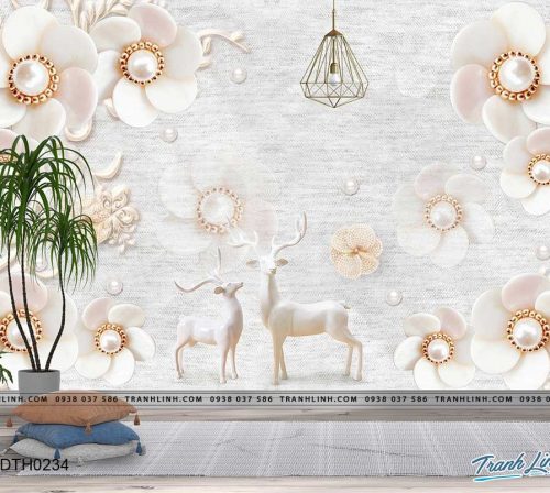 tranh dan tuong hoa dth0234