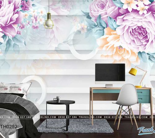 tranh dan tuong hoa dth0252